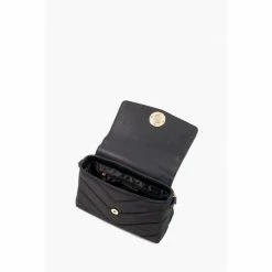 Dune London Small Dommy Quilted Black Cross-Body Bag -Dune London Sales unnamed file 4584