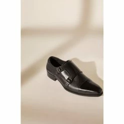 Dune London Black Score Saffiano Emboss Double Shoes -Dune London Sales unnamed file 46