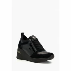 Dune London Eilin Black Zip Detail Wedge Trainers 4 Dune London Eilin Black Zip Detail Wedge Trainers -Dune London Sales unnamed file 4622