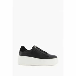 Dune London Black Episode Flatform Sole Trainers