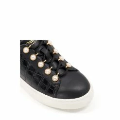 Dune London Girls Leather Pearl-Embellished And Croc-Trim Trainers 6 Dune London Girls Leather Pearl-Embellished And Croc-Trim Trainers -Dune London Sales unnamed file 4719