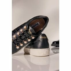 Dune London Girls Leather Pearl-Embellished And Croc-Trim Trainers 8 Dune London Girls Leather Pearl-Embellished And Croc-Trim Trainers -Dune London Sales unnamed file 4721