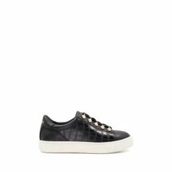 Dune London Girls Leather Pearl-Embellished And Croc-Trim Trainers 10 Dune London Girls Leather Pearl-Embellished And Croc-Trim Trainers -Dune London Sales unnamed file 4723