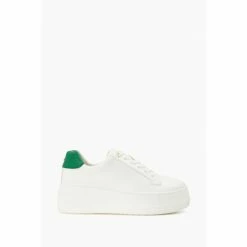 Dune London Green Episode Flatform Sole Trainers