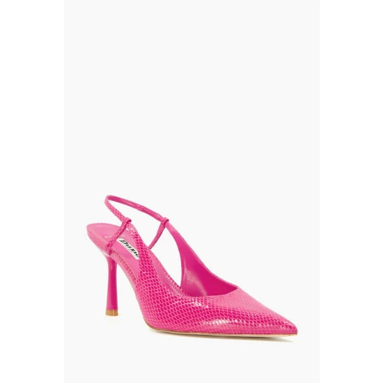 Dune London Pink Cabanna Oval Sprayed Heels 4 Dune London Pink Cabanna Oval Sprayed Heels - Image 2