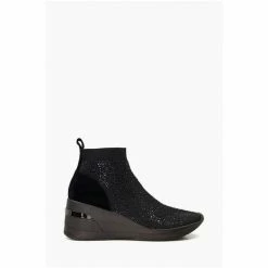 Dune London Enchantment Embellished Sock Black Wedges 6 Dune London Enchantment Embellished Sock Black Wedges -Dune London Sales unnamed file 4733