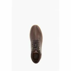 Dune London Brown Visit Collared Hitop Trainers -Dune London Sales unnamed file 4737