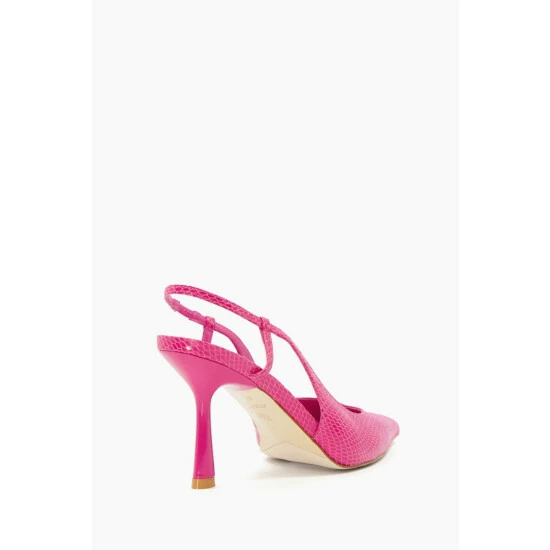 Dune London Pink Cabanna Oval Sprayed Heels 5 Dune London Pink Cabanna Oval Sprayed Heels - Image 3