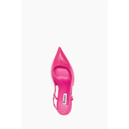 Dune London Pink Cabanna Oval Sprayed Heels 6 Dune London Pink Cabanna Oval Sprayed Heels - Image 4