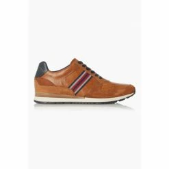 Dune London Tan Brown Truro Stripe Webbing Runner Shoes -Dune London Sales unnamed file 4764