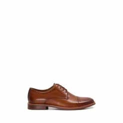 Dune London Savion Toe Cap Punch Derby Brown Shoes