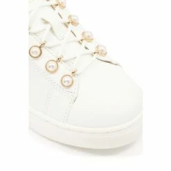 Dune London Girls Leather Pearl Embellished And Croc Trim White Trainers 6 Dune London Girls Leather Pearl Embellished And Croc Trim White Trainers -Dune London Sales unnamed file 4778