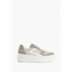 Dune London Natural Essential Flick Detail Flatform Trainers