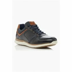 Dune London Thymes Navy Blue Leather Trainers -Dune London Sales unnamed file 4801