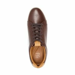 Dune London Brown Tezzy Perf Entry Trainers -Dune London Sales unnamed file 4822