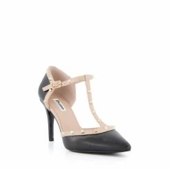 Dune London Cliopatra Black Studded T-Bar Open Court Shoes -Dune London Sales unnamed file 483