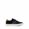 Dune London Blue Tods Melton Suede Cupsole Trainers -Dune London Sales unnamed file 4831
