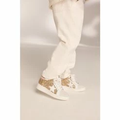 Dune London Dune Girls Gold Elliza Glitter-Embellished Lace-Up Trainers 7 Dune London Dune Girls Gold Elliza Glitter-Embellished Lace-Up Trainers -Dune London Sales unnamed file 4848