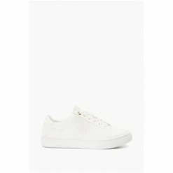 Dune London Everleigh White Mix Material Stripe Trainers 6 Dune London Everleigh White Mix Material Stripe Trainers -Dune London Sales unnamed file 4854