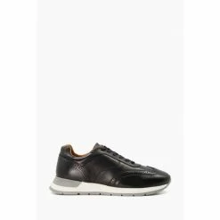 Dune London Tomos Brogue Detail Black Runners