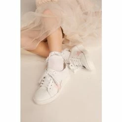 Dune London Girls Glitter Embellished White Lace Up Trainers 8 Dune London Girls Glitter Embellished White Lace Up Trainers -Dune London Sales unnamed file 4914