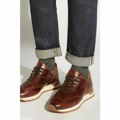 Dune London Brown Tomos Brogue Detail Runner Trainers -Dune London Sales unnamed file 4920