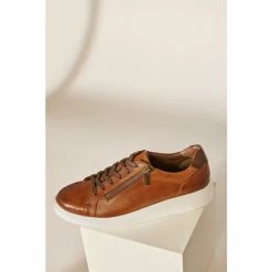 Dune London Brown Tribute Zip Detail Cupsole Trainers 7 Dune London Brown Tribute Zip Detail Cupsole Trainers -Dune London Sales unnamed file 4932