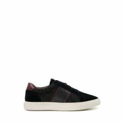 Dune London Tods Melton Black Suede Cupsole Shoes -Dune London Sales unnamed file 4969
