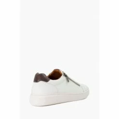 Dune London White Tribute Zip Detail Cupsole Trainers 4 Dune London White Tribute Zip Detail Cupsole Trainers -Dune London Sales unnamed file 4972