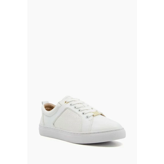 Dune London White Estee Mixed-Material Trainers 4 Dune London White Estee Mixed-Material Trainers - Image 2