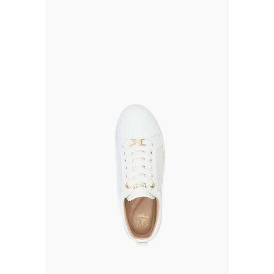 Dune London White Estee Mixed-Material Trainers 6 Dune London White Estee Mixed-Material Trainers - Image 4