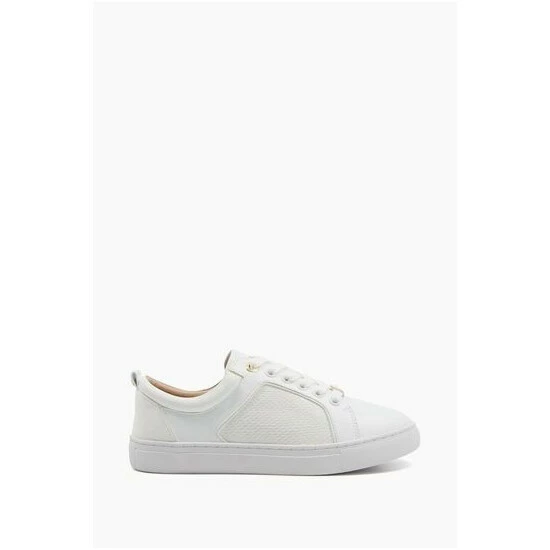 Dune London White Estee Mixed-Material Trainers 8 Dune London White Estee Mixed-Material Trainers - Image 6
