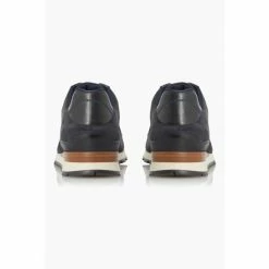 Dune London Mens Navy Blue Side Stripe Trainers -Dune London Sales unnamed file 5008