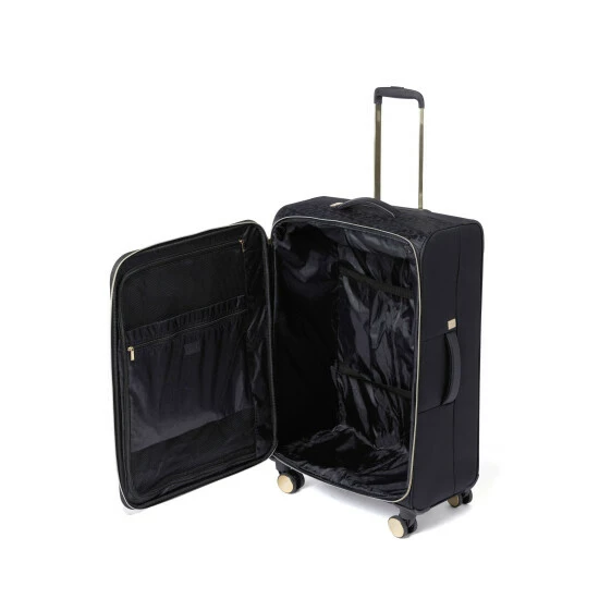 Dune London Oriel Black Monogram 78cm Large Suitcase 7 Dune London Oriel Black Monogram 78cm Large Suitcase - Image 5