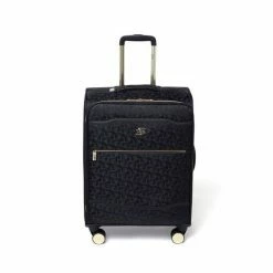 Dune London Oriel Black Monogram 66cm Medium Suitcase -Dune London Sales unnamed file 5115