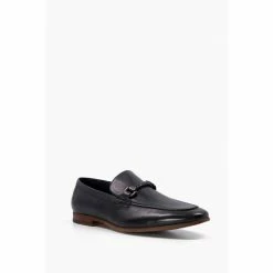 Alternative view of Dune London Black Wf Santino Woven Trim Loafers