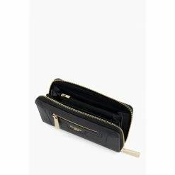 Alternative view of Dune London Black Kallas Stitch Detail Zip Around Wallet