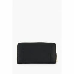 Dune London Black Kallas Stitch Detail Zip Around Wallet -Dune London Sales unnamed file 5166