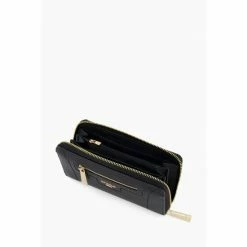 Dune London Black Kallas Stitch Detail Zip Around Wallet -Dune London Sales unnamed file 5167