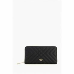 Dune London Korria Quilted Zip Around Black Purse -Dune London Sales unnamed file 5178