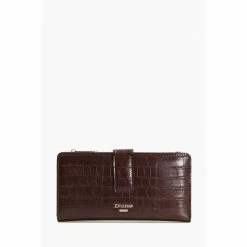 Dune London Brown Klim Slimline Purse