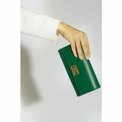 Dune London Green Kingly Foldover Purse -Dune London Sales unnamed file 5198