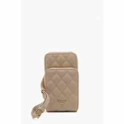 Dune London Black Keeping Quilted Double Pouch