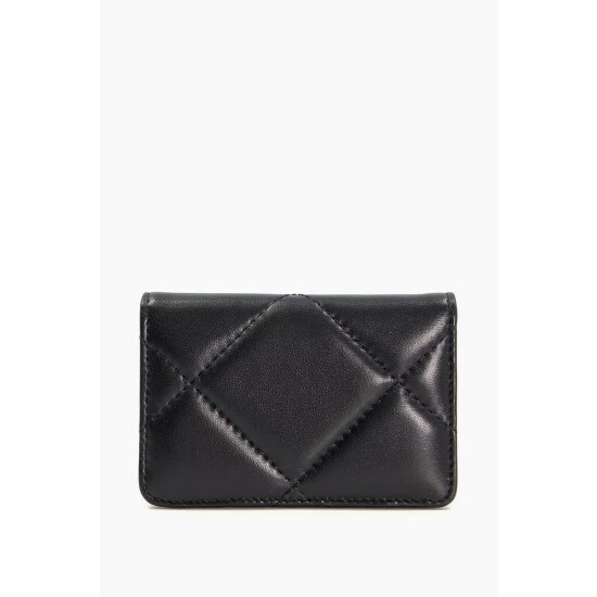 Dune London Knightsbridge Leather Quilted Black Card Purse 3 Dune London Knightsbridge Leather Quilted Black Card Purse