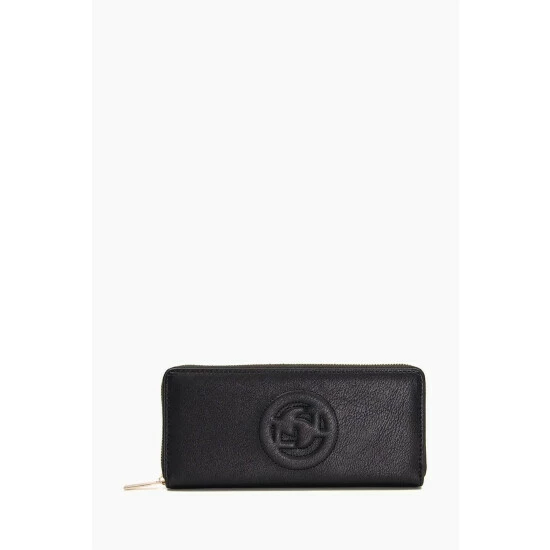 Dune London Kexter Black Logo Zip Around Purse 3 Dune London Kexter Black Logo Zip Around Purse