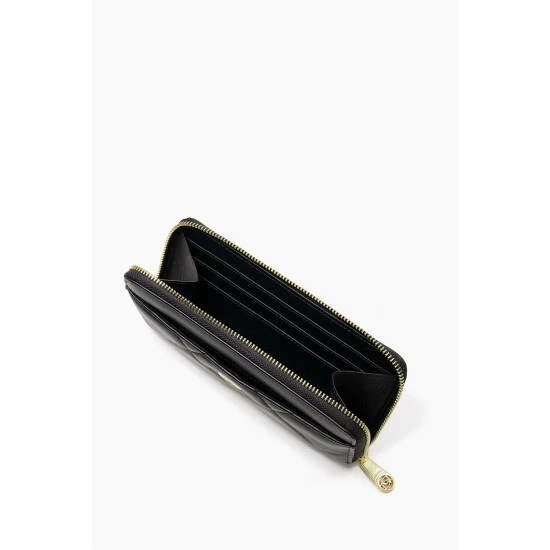 Dune London Kingsbury Leather Quilt Zip Aro Black Purse 4 Dune London Kingsbury Leather Quilt Zip Aro Black Purse - Image 2