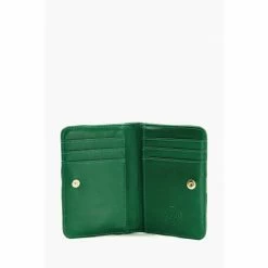 Alternative view of Dune London Green Knightsbridge Leather Quilted Purse