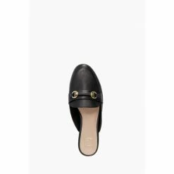 Dune London Black Glowin Backless Snaffle Trim Shoes -Dune London Sales unnamed file 525