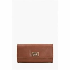 Dune London Brown Kingly Foldover Purse -Dune London Sales unnamed file 5258