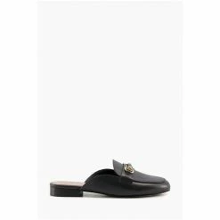 Dune London Black Glowin Backless Snaffle Trim Shoes -Dune London Sales unnamed file 526